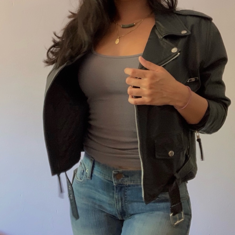 FMC Vintage Leather Motorcycle Jacket